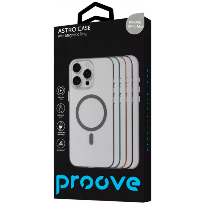 Чохол для iPhone 16 Pro - Proove Astro Ring MagSafe, Orange