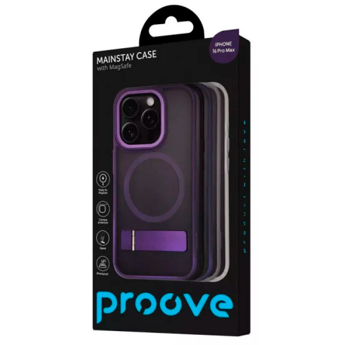 Чохол для iPhone 16 Pro Max - Proove Mainstay Ring MagSafe, Black
