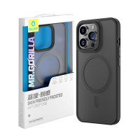 Чохол для iPhone 13 Pro Max - Blueo Frosted Anti-Drop MagSafe, Black