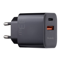 Зарядний пристрій - McDodo, Fast Charger PD+QC 33W, Black