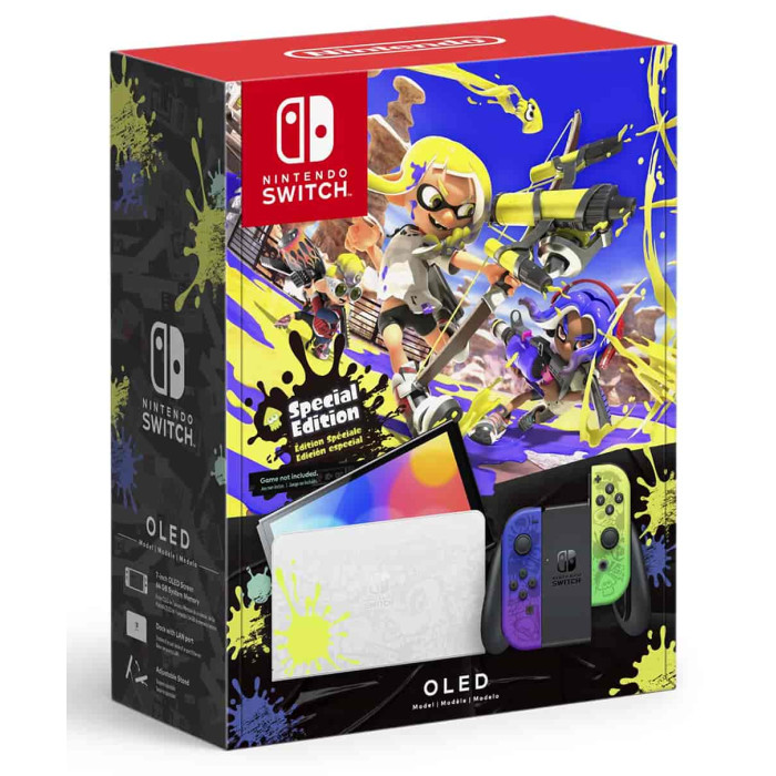 Портативна ігрова приставка - Nintendo Switch OLED Splatoon 3 Edition