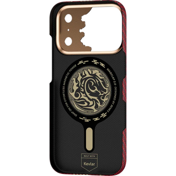Чохол для iPhone 17 Pro / 18 Pro - Benks Armor Air Kevlar Knight MagSafe, Red