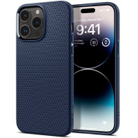 Чохол для iPhone 14 Pro Max - Spigen Liquid Air, Navy Blue