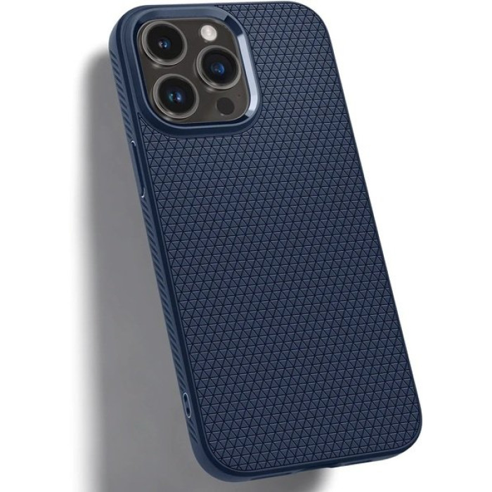 Чохол для iPhone 14 Pro Max - Spigen Liquid Air, Navy Blue