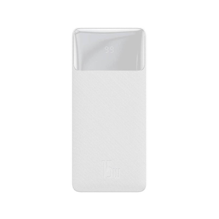 Додатковий аккумулятор Baseus 30000mAh Bipow 15W White