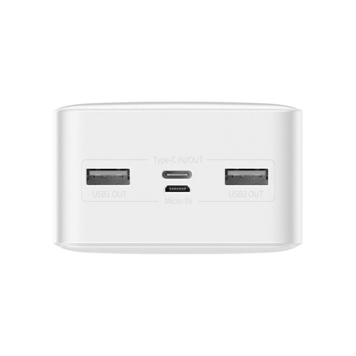 Додатковий аккумулятор Baseus 30000mAh Bipow 15W White