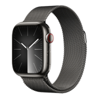 Apple Watch S9 45mm Graphite Stainless Steel, Graphite Milanese Loop, LTE