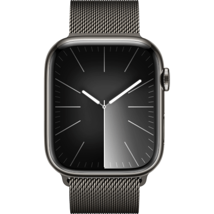 Apple Watch S9 45mm Graphite Stainless Steel, Graphite Milanese Loop, LTE