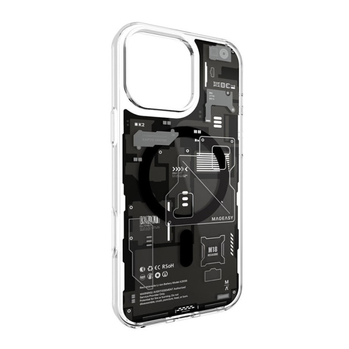 Чохол для iPhone 16 Pro Max - Switcheasy XRay M 3D Patterned MagSafe, Ash