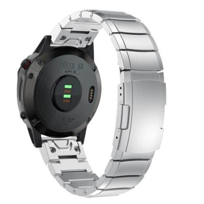 Ремінець для годинника Garmin - QuickFit 26mm, Steel, Silver