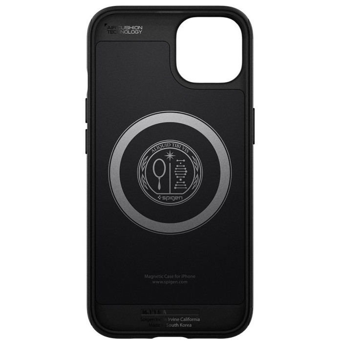 Чохол для iPhone 14 - Spigen Armor Rugged MagSafe, Matte Black
