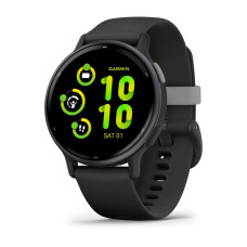 Смарт-годинник Garmin Vivoactive 5 Slate Aluminum Bezel with Black Case and Silicone Band