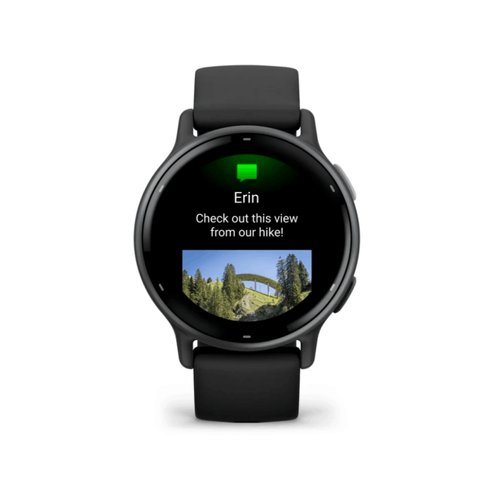 Смарт-годинник Garmin Vivoactive 5 Slate Aluminum Bezel with Black Case and Silicone Band