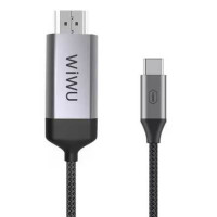 Кабель Wiwu Coaxial X9 USB-C to HDMI Black