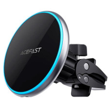 Тримач з безпровідною зарядкою Acefast D3 Magnetic Wireless Series 15W, Silver