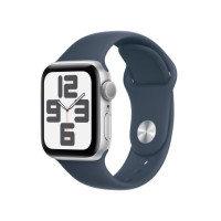Apple Watch SE (2Gen) 40mm Silver, Storm Blue Sport Band (S/M) (2023)