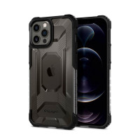Чохол для iPhone 12 Pro Max - Spigen Nitro Force, Matte Black