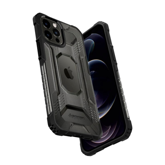Чохол для iPhone 12 Pro Max - Spigen Nitro Force, Matte Black
