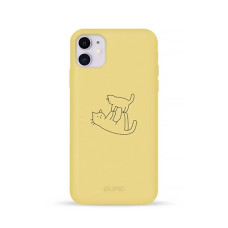 Чохол для iPhone 11 - Pump Silicone Minimalistic, Cat on Cat