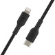Кабель USB-C to Lightning - Belkin, Braided 2m, Black