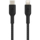 Кабель USB-C to Lightning - Belkin, Braided 2m, Black