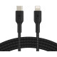 Кабель USB-C to Lightning - Belkin, Braided 2m, Black