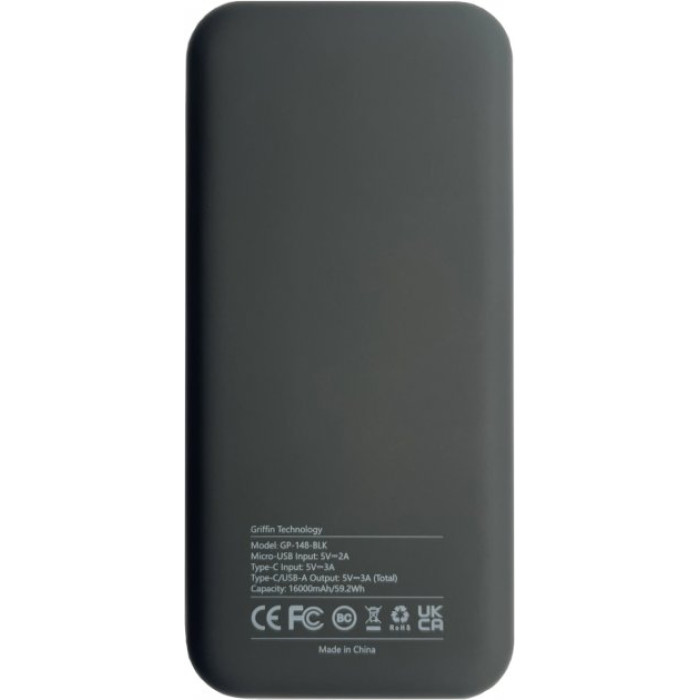 Додатковий аккумулятор Griffin 16000mAh Power Bank Black