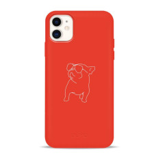 Чохол для iPhone 12/12 Pro - Pump Silicone Minimalistic, Pug With