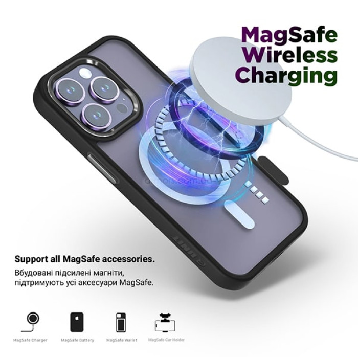 Чохол для iPhone 11 - ArmorStandart Unit Case MagІafe, Black