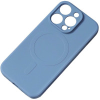 Чохол для iPhone 13 Pro Max - Silicone Cover Silky MagSafe, Blue