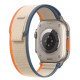 Ремінець для Apple Watch - 42/44/45/46/49mm, Apple Trail Loop Band, Orange / Beige (S/M)