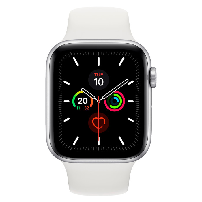 Apple Watch S5 40mm Silver, White Sand Sport Band Вживаний (б/в)