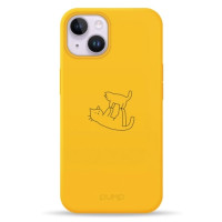 Чохол для iPhone 14 - Pump Silicone Minimalistic MagSafe, Cat on Cat