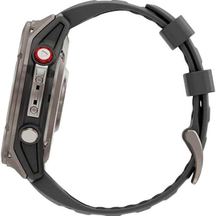 Смарт-годинник Garmin Fenix 8 Pro 51mm AMOLED Sapphire Titanium with Graphite/Black Silicone Band