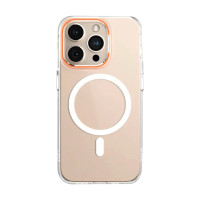 Чохол для iPhone 15 - Blueo Ultra Clear Anti-Drop MagSafe, Orange