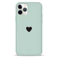 Чохол для iPhone 11 Pro - Pump Silicone Minimalistic, Black Heart