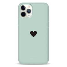 Чохол для iPhone 11 Pro - Pump Silicone Minimalistic, Black Heart