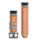 Ремінець для годинника Garmin - QuickFit 26mm, Silicone, Gray Orange