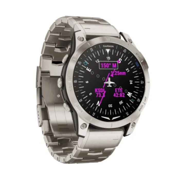 Смарт-годинник Garmin D2 Mach 1 Aviator Smartwatch with Vented Titanium Bracelet