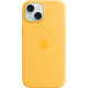 Чохол для iPhone 15 - Silicone MagSafe, Sunshine (HC)