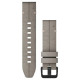 Ремінець для годинника Garmin - QuickFit 20mm, Suede Band, Shale Gray