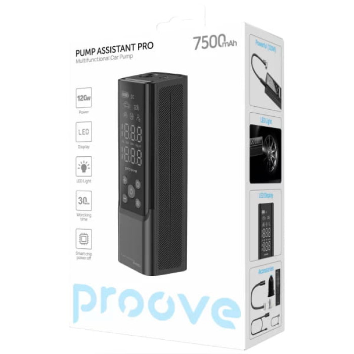 Додатковий аккумулятор з насосом Proove 120W 7500mAh Pump Assistant Pro