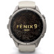 Смарт-годинник Garmin Fenix 9 Pro 43mm AMOLED Titanium with Fog Gray/Dark Sandstone Silicone Band