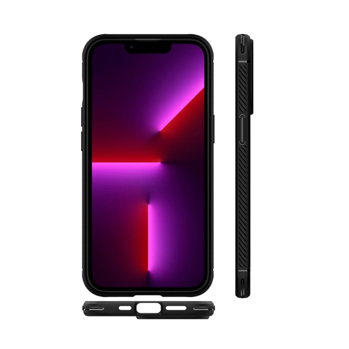 Чохол для iPhone 13 Pro - Spigen Armor Rugged, Matte Black