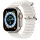 Apple Watch Ultra Titanium, White Ocean Band (One Size), LTE