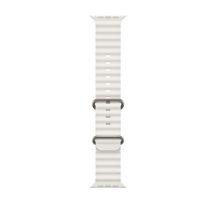 Apple Watch Ultra Titanium, White Ocean Band (One Size), LTE