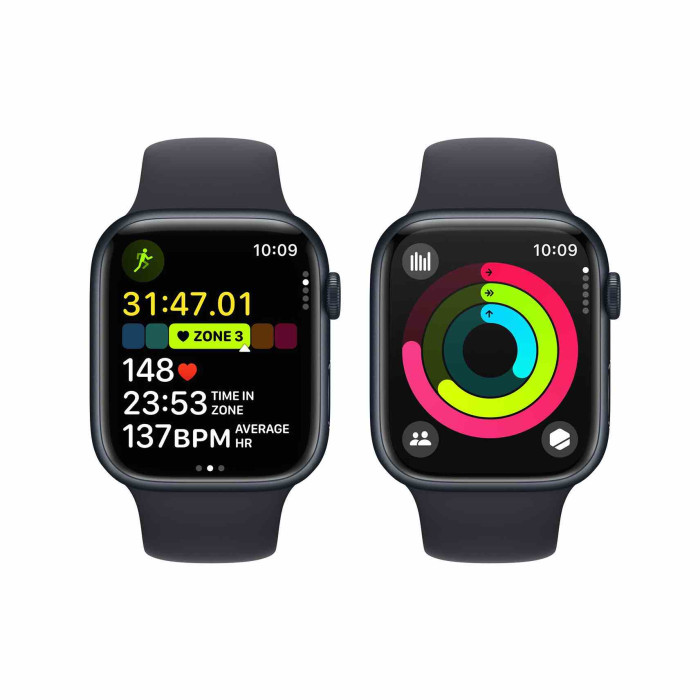 Apple Watch S9 45mm Midnight, Midnight Sport Band (M/L) LTE