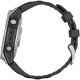 Смарт-годинник Garmin Fenix E 47mm AMOLED Stainless Steel with Black Silicone Band
