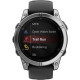Смарт-годинник Garmin Fenix E 47mm AMOLED Stainless Steel with Black Silicone Band