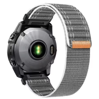 Ремінець для годинника Garmin - QuickFit 26mm, Wolven Nylon Loop Velcro Wristband, Gray